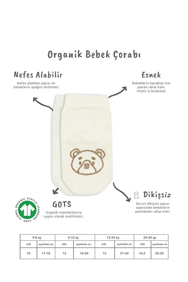 Детский комплект носков для новорожденных хлопковый Basics Store, White — фото 2