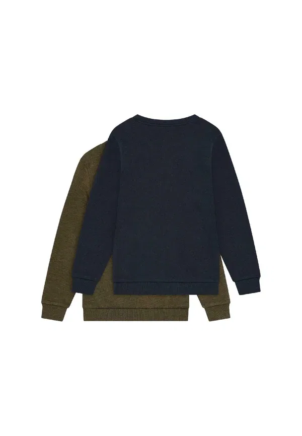 Свитшот Marl Misweatshirt 2 pack Minymo, Dark Olive, оливковый — фото 2