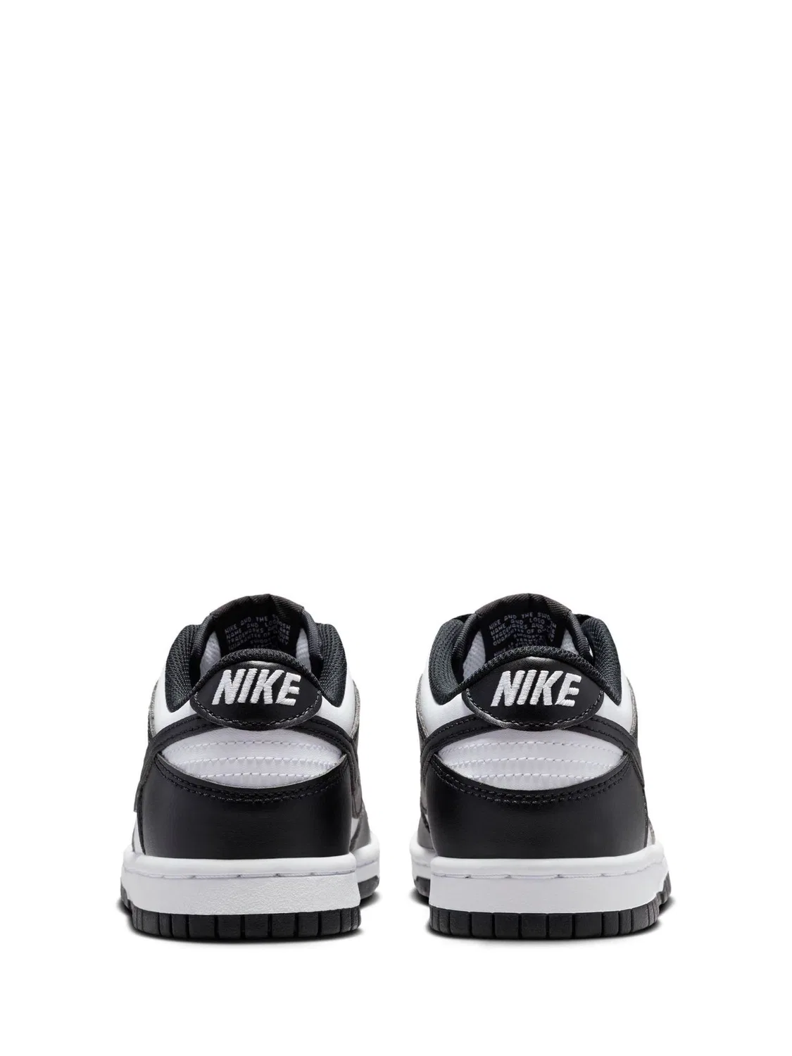 Кроссовки Nike Dunk Low, белый/черный — фото 4