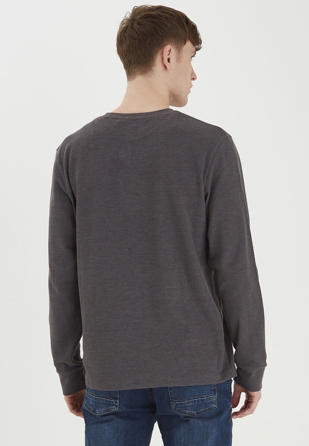 

Топ с длинными рукавами BHBHNOBLE TEE Blend, цвет Mottled Dark Grey
