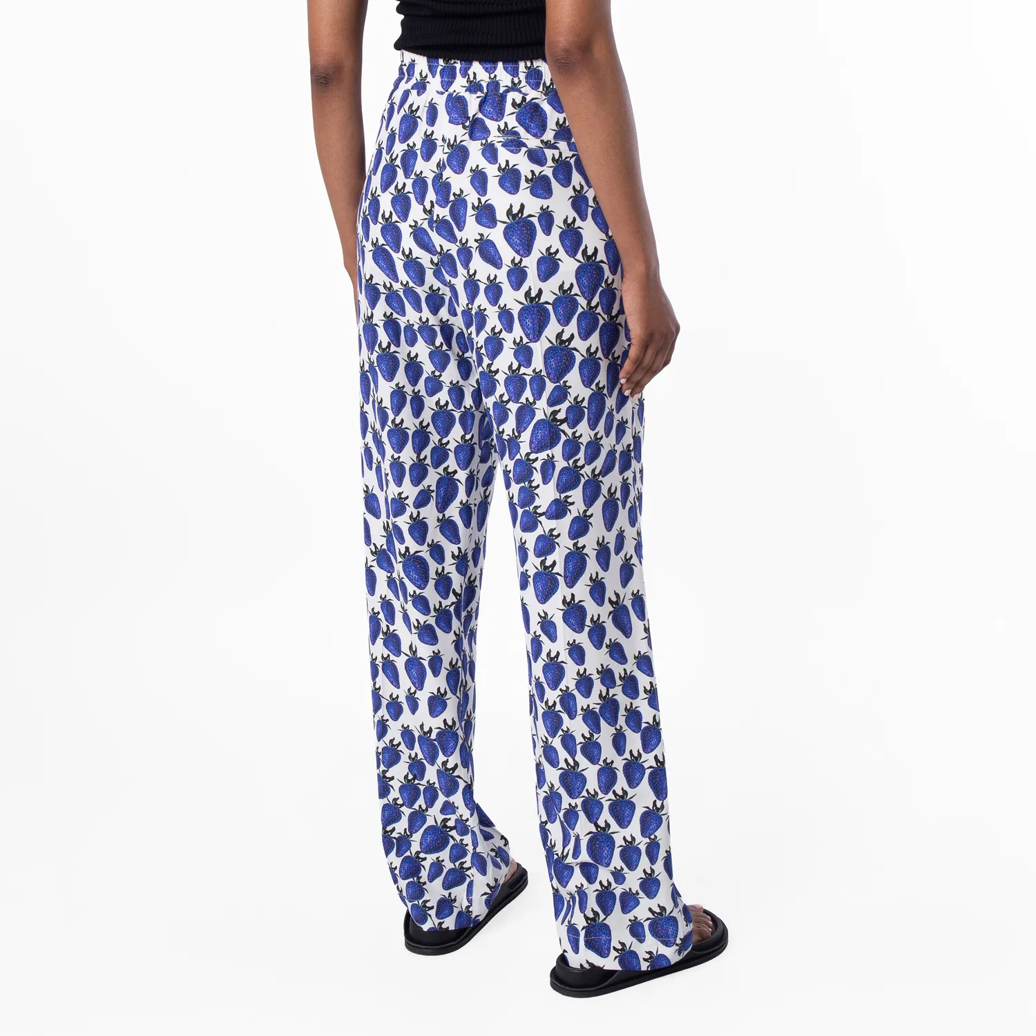 Брюки с принтом All Over Strawberry Graphic Print Burberry, Knight Ip Pattern — фото 4