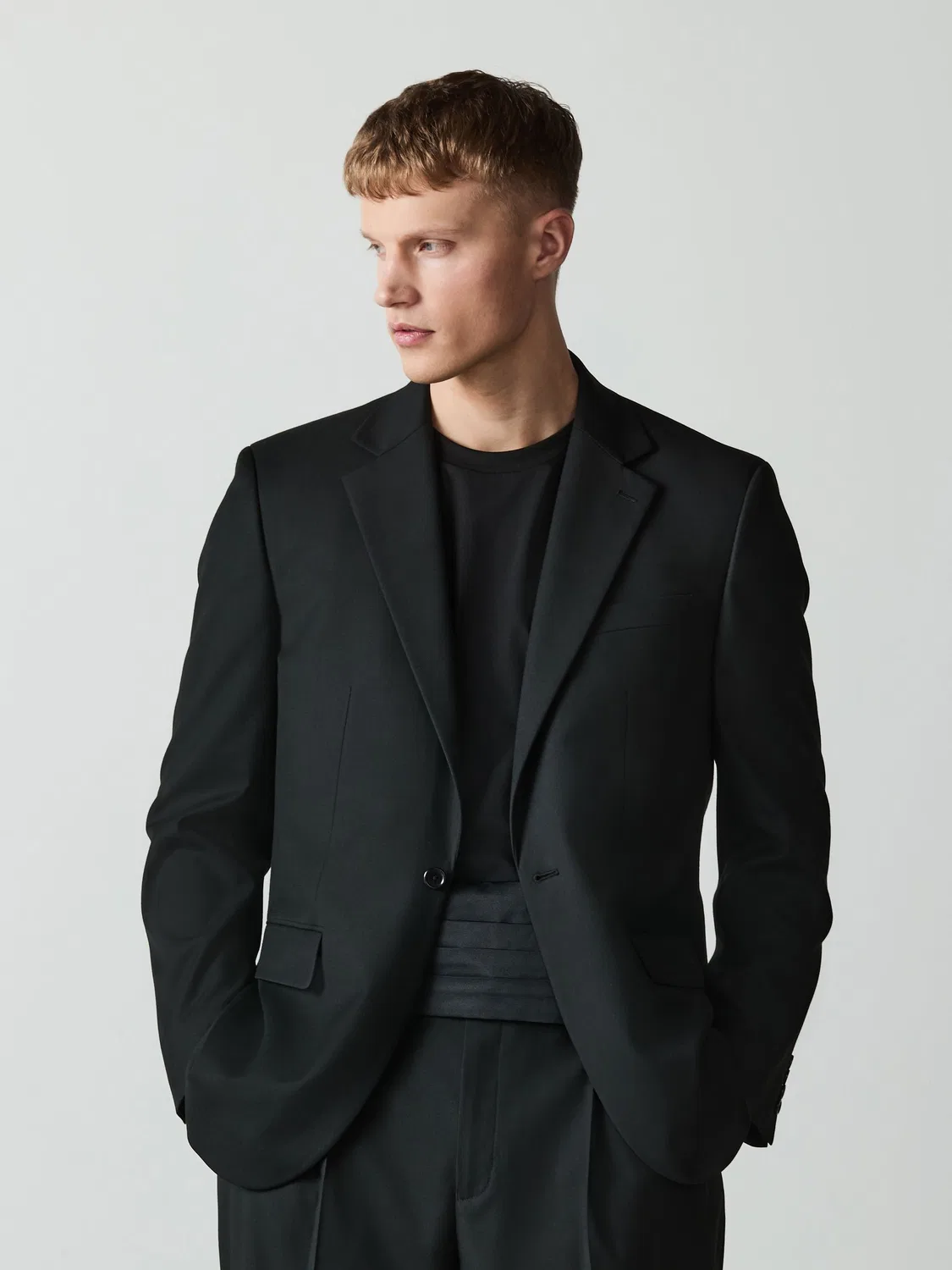 Пиджак свободного кроя Black Loose Fit Suit Jacket Next, черный