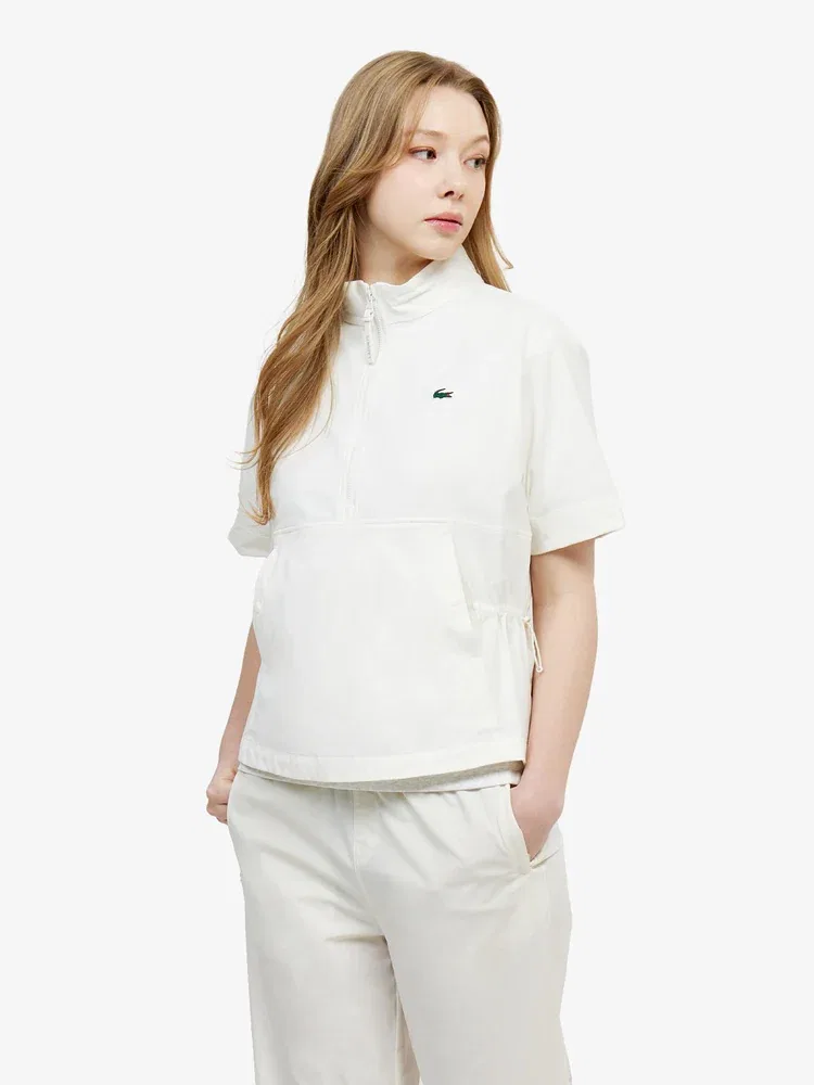 Куртка-анорак LACOSTE White, Полиэстер, Демисезонная
