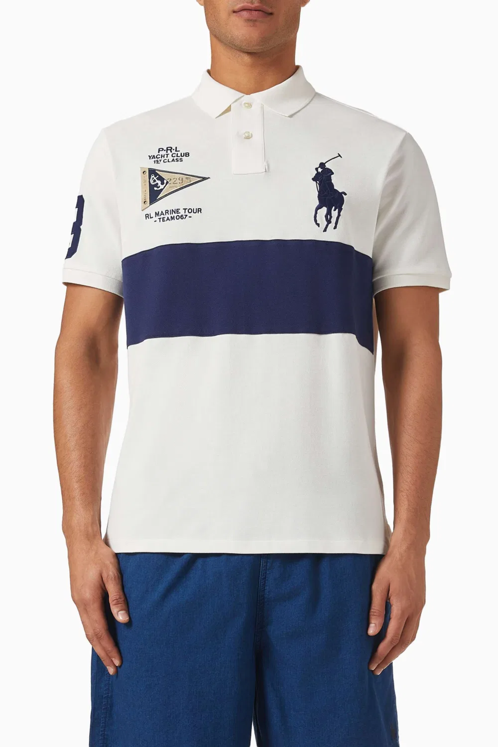 Футболка поло с вышитым логотипом хлопковая Polo Ralph Lauren