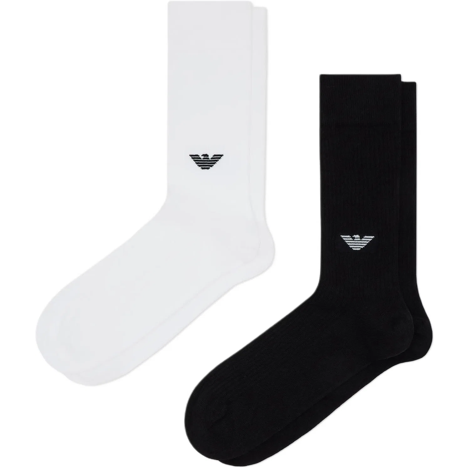 Носки мужские, 2 пары, Emporio Armani, Black+White