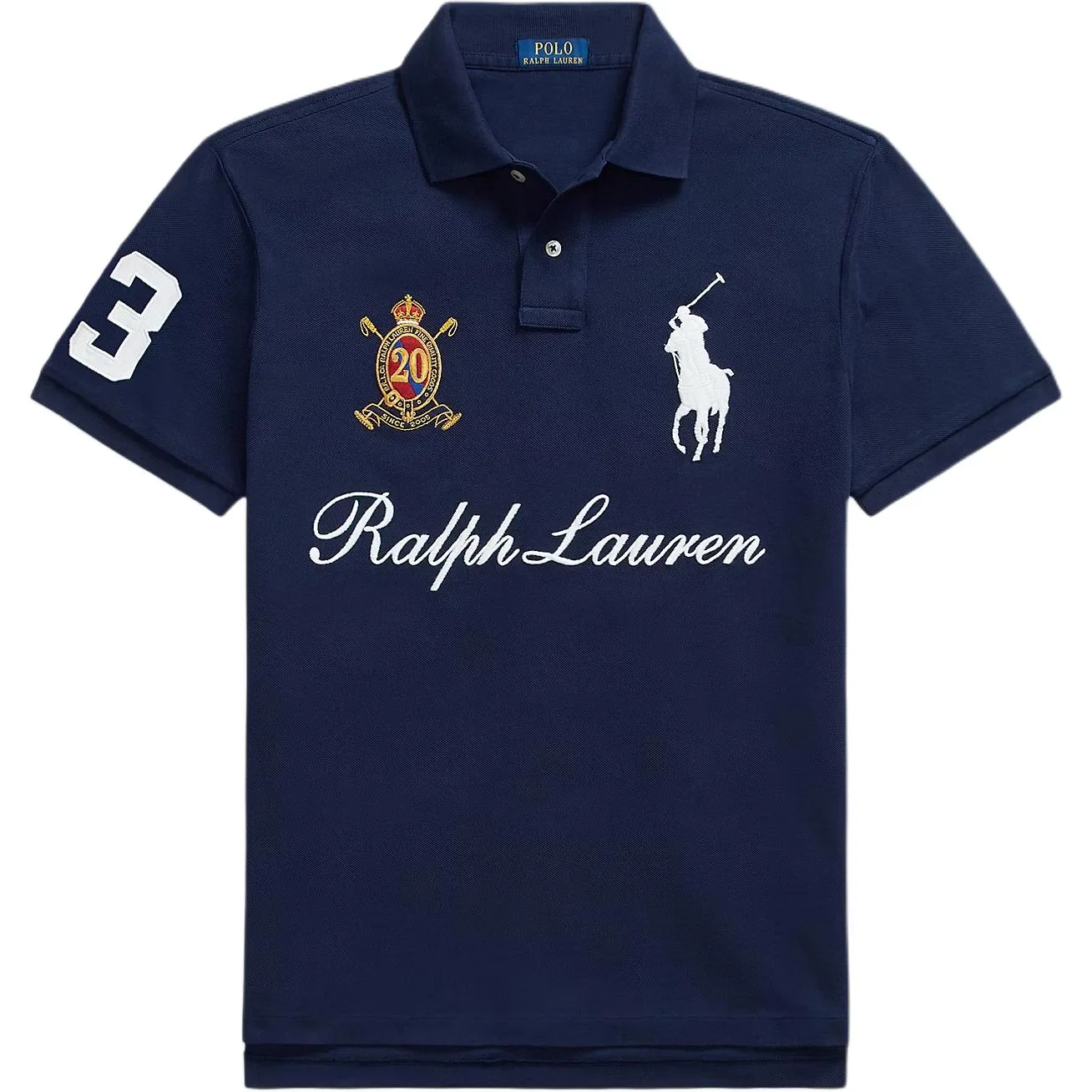 Мужское поло Slim Fit Big Pony Polo Ralph Lauren, Cruise Marine Blue