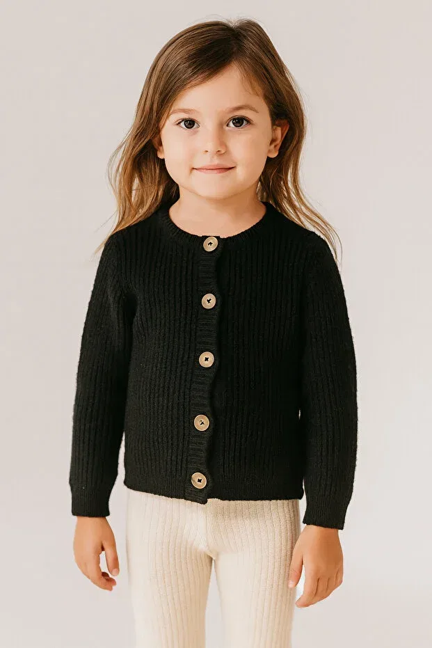 Детский кардиган с длинным рукавом Pampino, Black