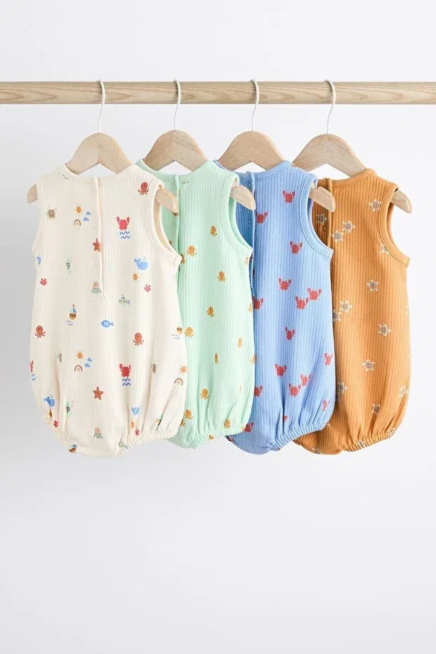 Детский комбинезон для девочек с принтом Next Baby, Nude Color — фото 2
