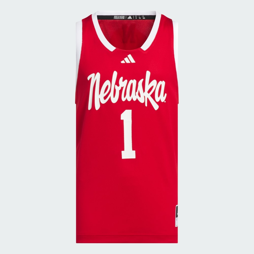 

Спортивный топ Adidas Nebraska Swingman Jersey Kids, цвет Team Power Red/Team Power Red