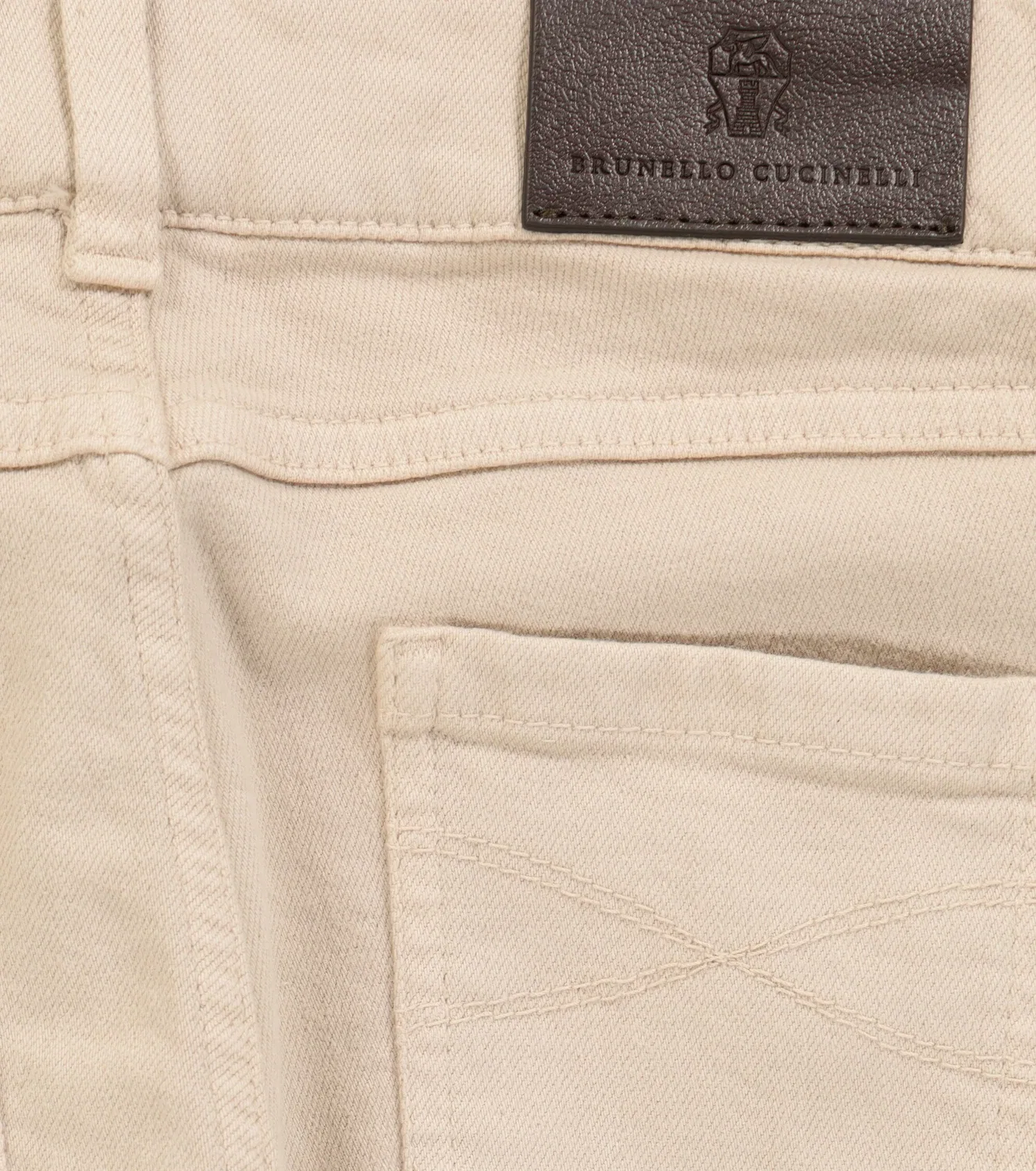 Расклешенные джинсы Brunello Cucinelli Kids, бежевый — фото 3