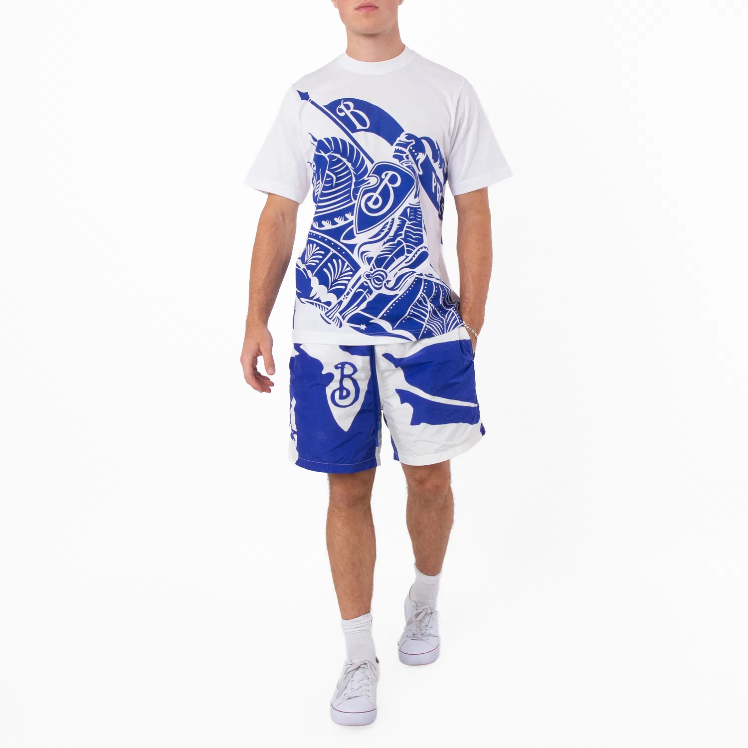 Футболка хлопковая с принтом EKD Print Cotton T-shirt Burberry, Knight Ip Pattern — фото 3