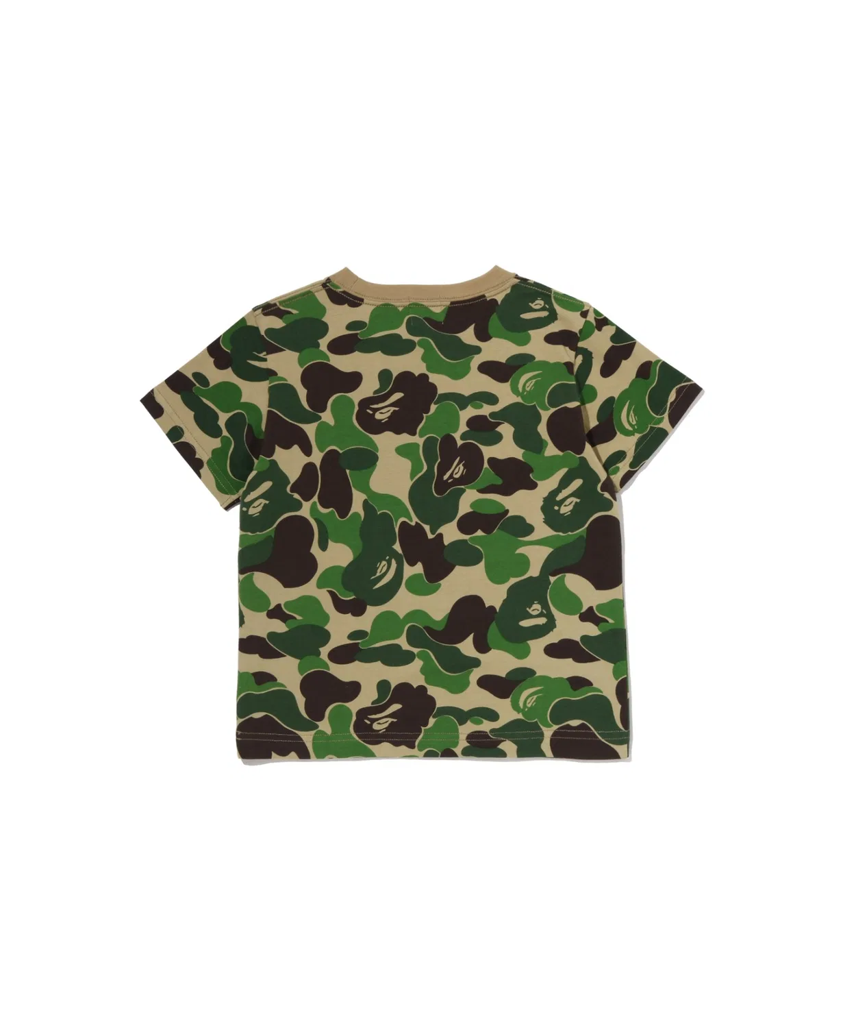 Детская футболка с коротким рукавом и камуфляжным принтом ABC CAMO BABY MILO COLLEGE TEE A BATHING APE, Blue — фото 2