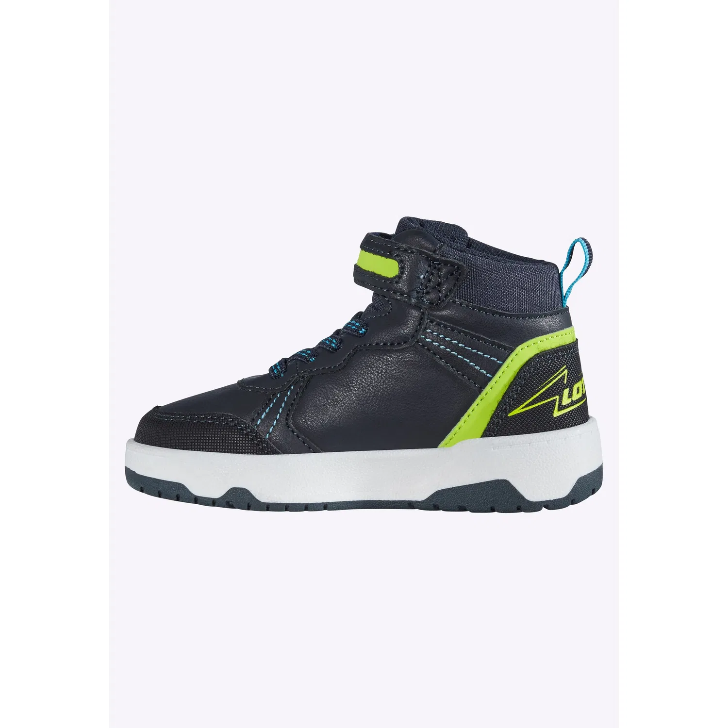 Детские кроссовки модные lotto, Navy-Lime — фото 2