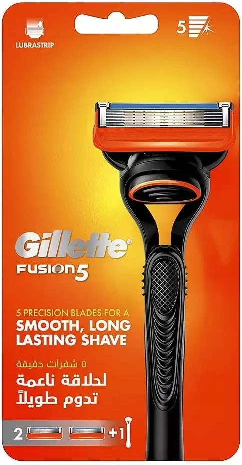 Мужской набор сменных лезвий Gillette Fusion 5, 10 шт. + станок, Black — фото 3
