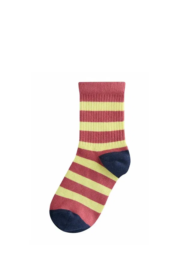 Носки набор 3 пары, полосатые, Next, navy blue, yellow, plum red, красный/темно-синий/желтый — фото 4
