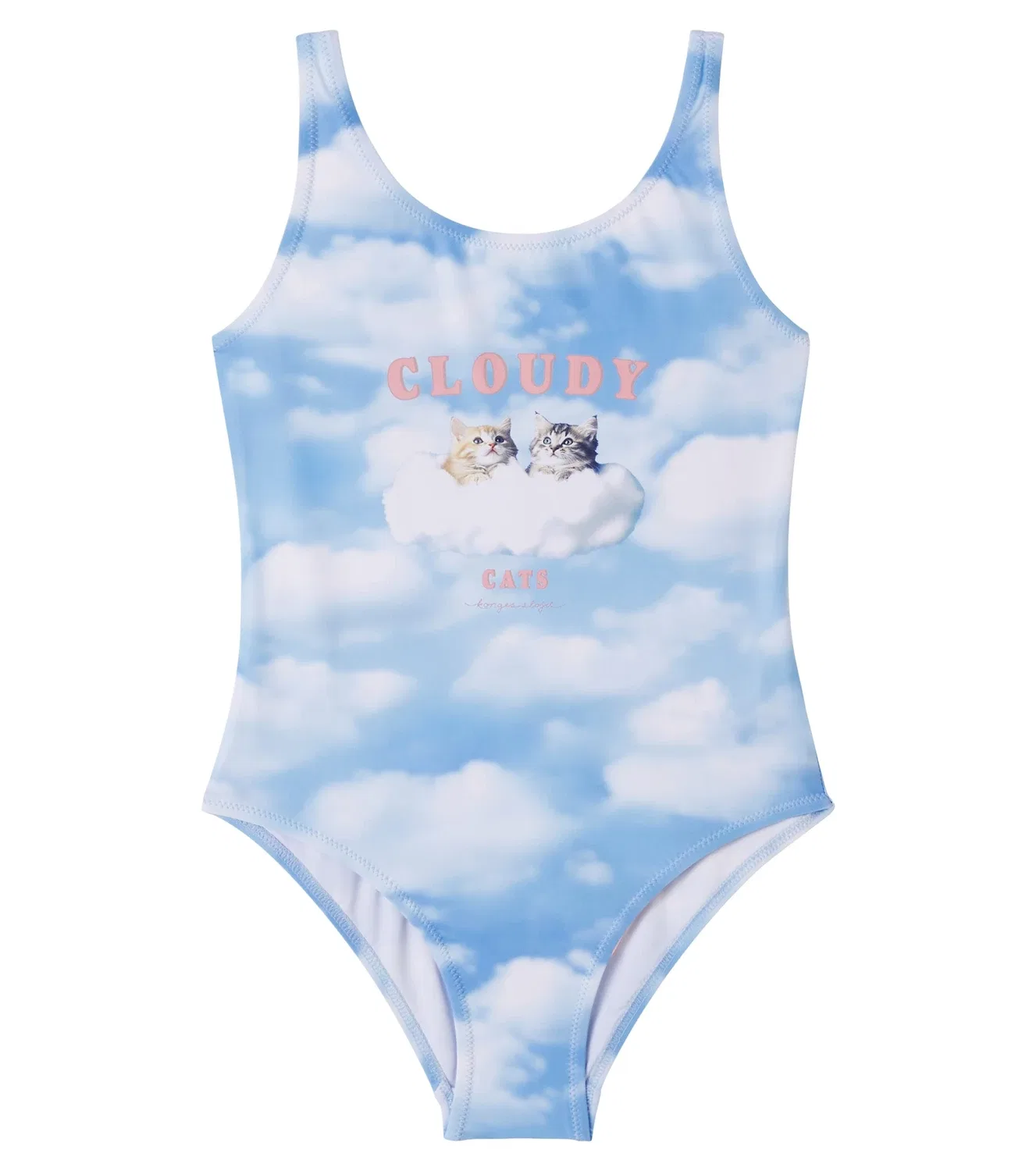 Раздельный купальник с принтом Cloudy Cats Konges Sløjd, синий