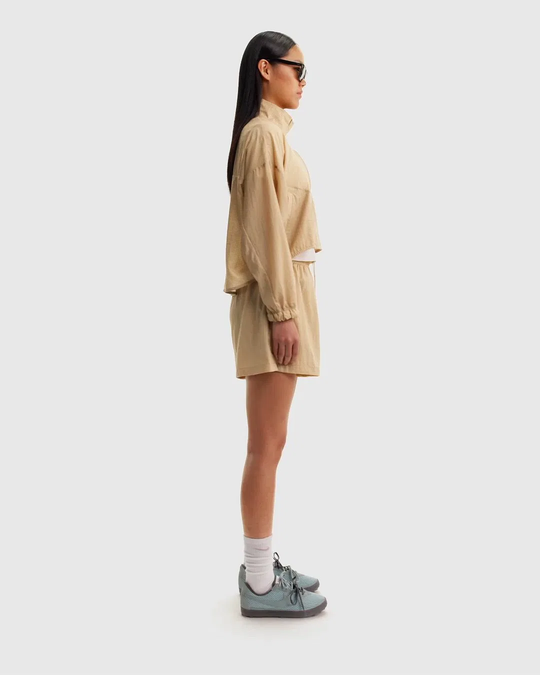 Женские шорты свободного кроя с высокой посадкой, легкие, из рипстопа, Nike Sportswear, Linen — фото 2