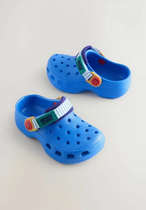 Сандалии с вырезами Regular fit - tape strap clogs Next, синий — фото 2