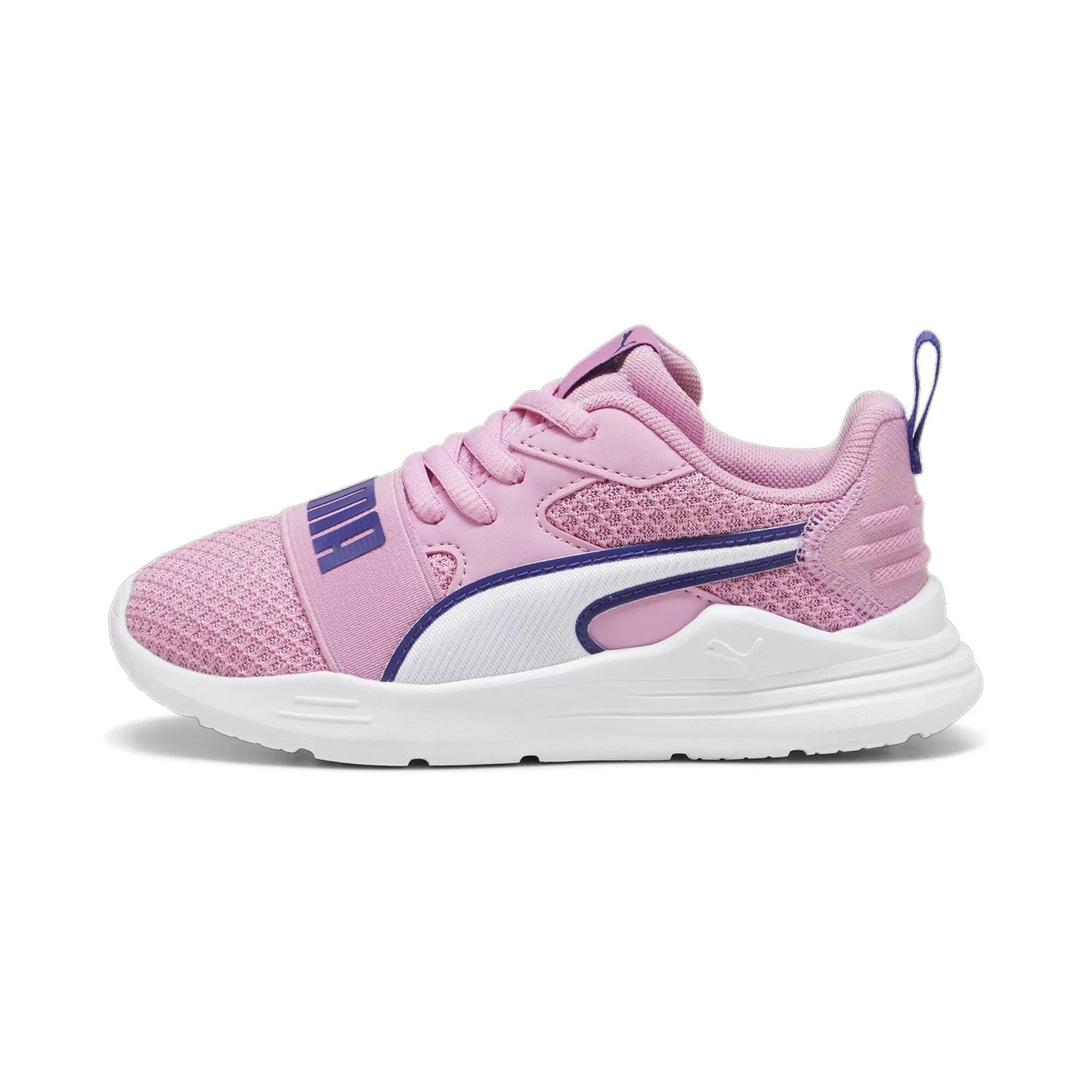 Детские кроссовки для мальчиков с сетчатым верхом PUMA, White Lapis Lazuli Mauved Out