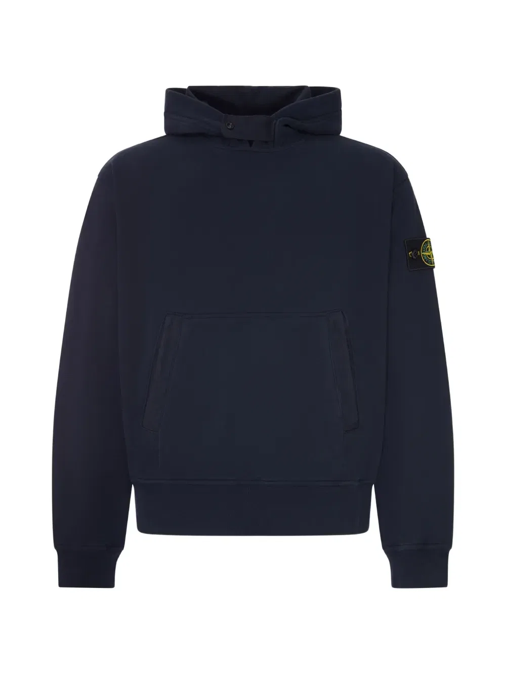 Худи с логотипом-нашивкой и длинными рукавами Stone Island, синий