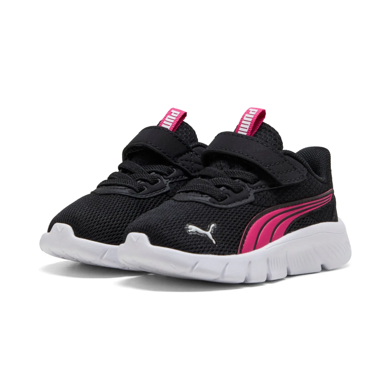 Детские кроссовки с атм. mesh-материалом FLEXFOCUS MODERN AC INF PUMA, Black/Pink/White