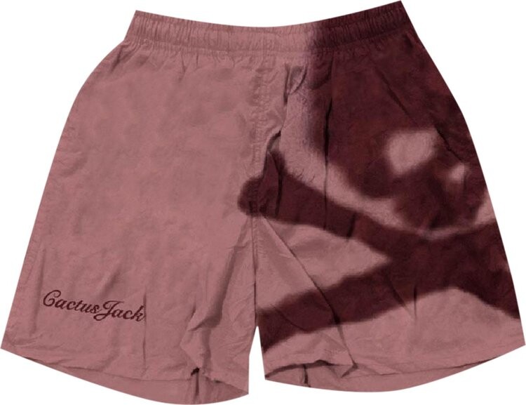 

Шорты Cactus Jack by Travis Scott For Mastermind Skull Shorts 'Mauve', розовый