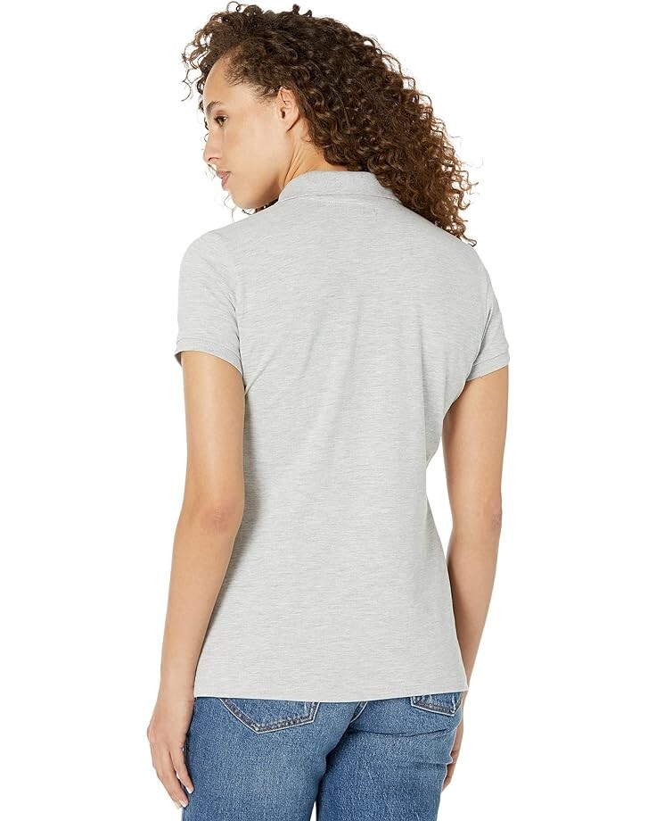 

Поло U.S. POLO ASSN. Neon Logos Short Sleeve Polo Shirt, цвет Light Grey Heather