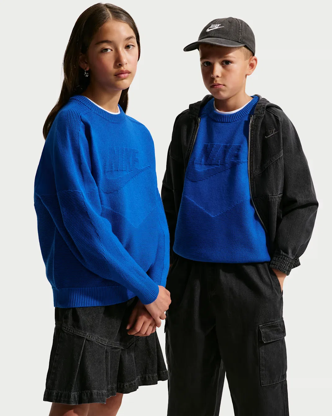 Свитер с круглым вырезом для детей постарше Nike Sportswear, Game Royal