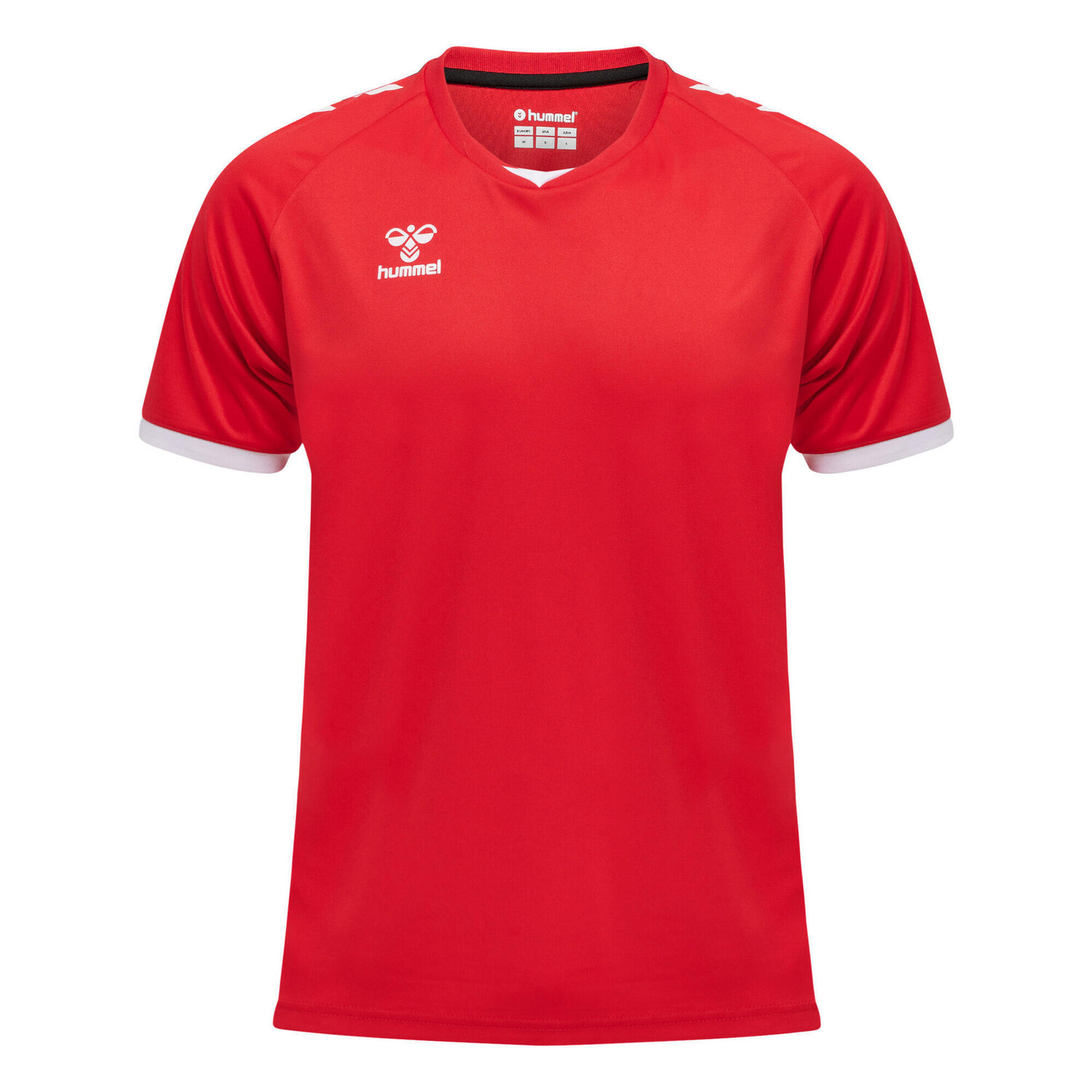 

Футболка Hmlcore Volley Tee S/S унисекс HUMMEL, малиновый красный