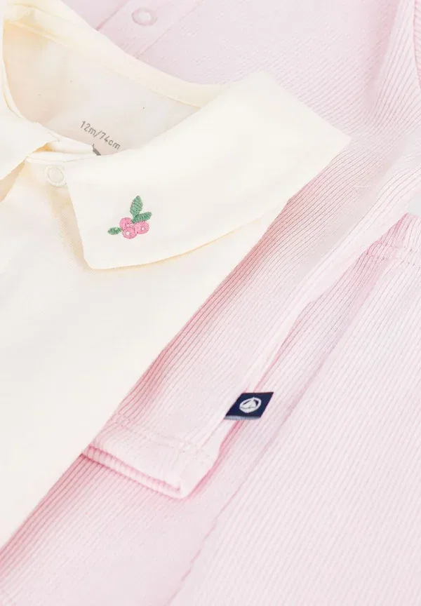Комплект из шорт и топа хлопковый Petit Bateau pink, розовый — фото 3