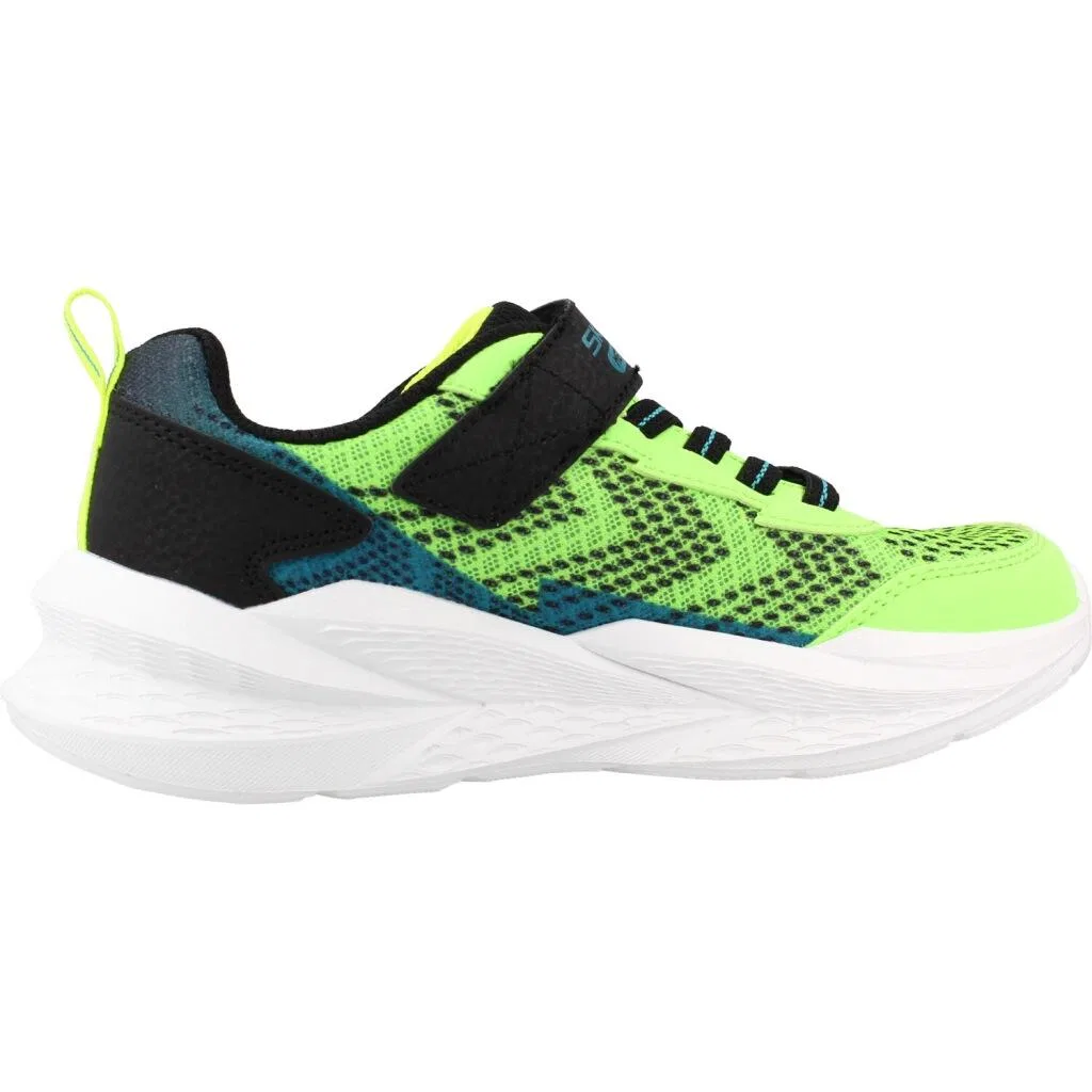 Детские кроссовки со светящейся подошвой Skechers Meteor-Lights 2.0, Grun — фото 4