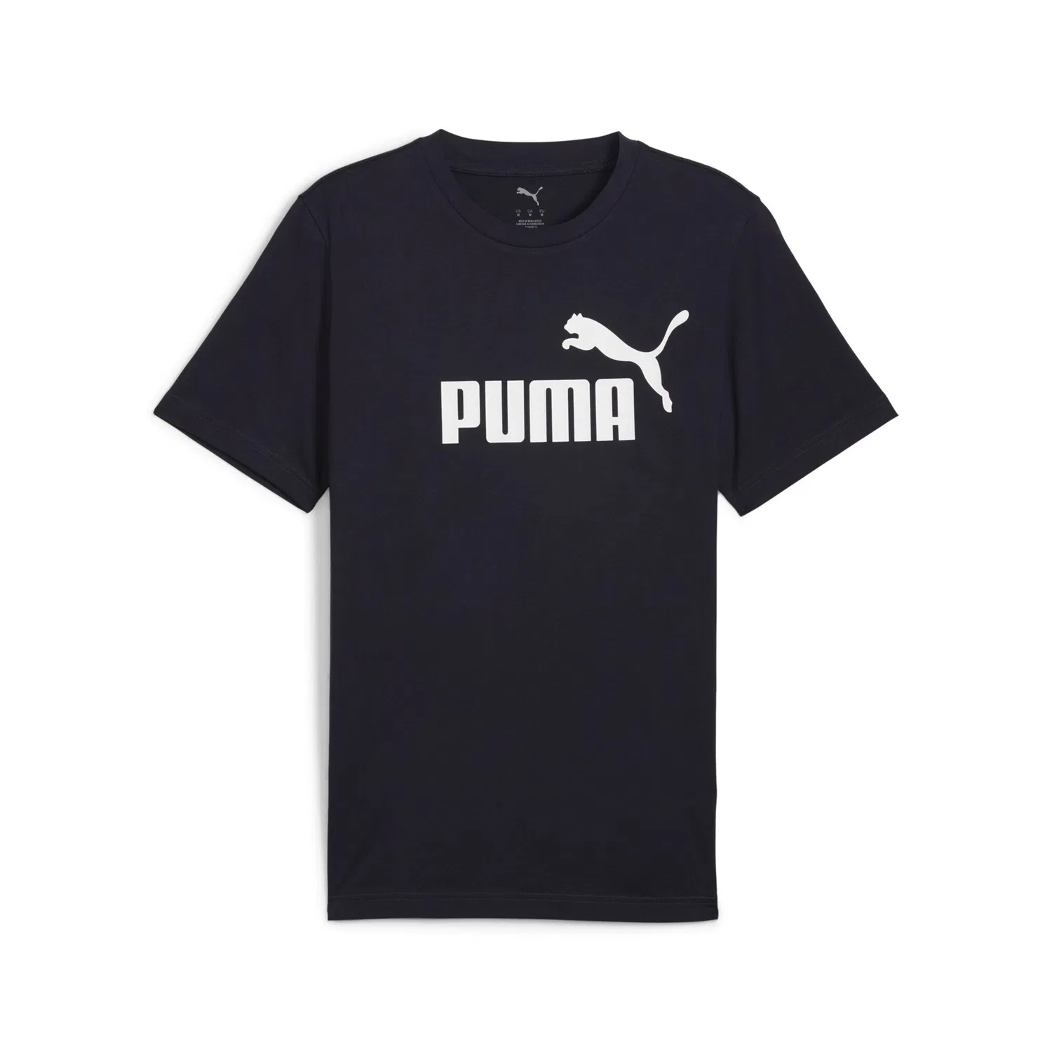 Детская хлопковая футболка с логотипом PUMA, New Navy Blue