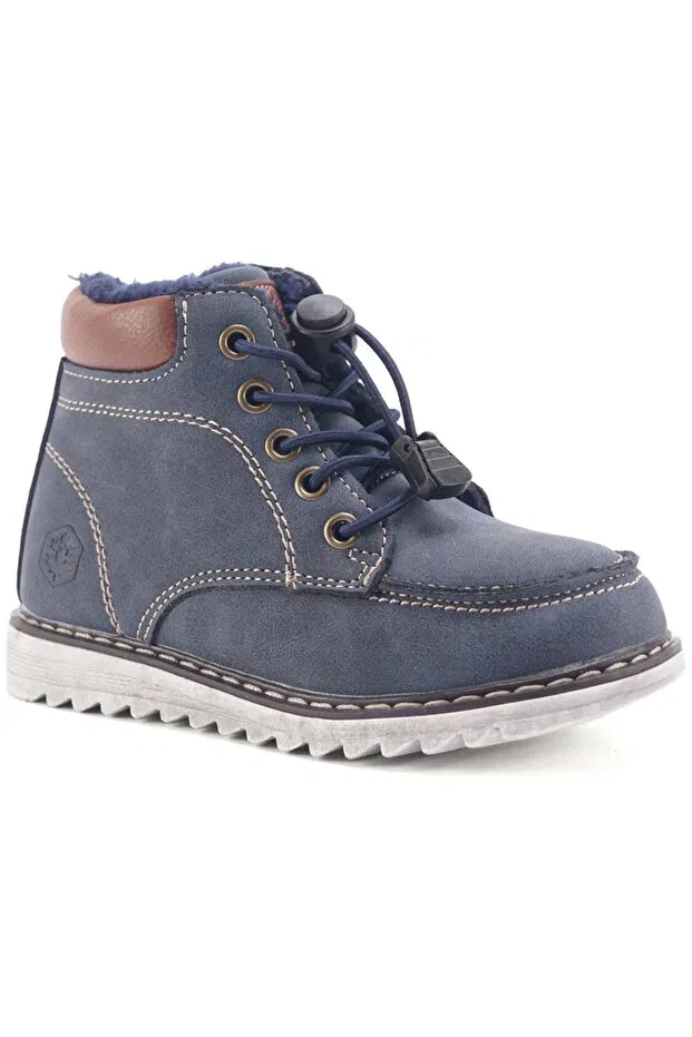 Детские ботинки для девочек с мехом Lumberjack, Navy Blue — фото 3