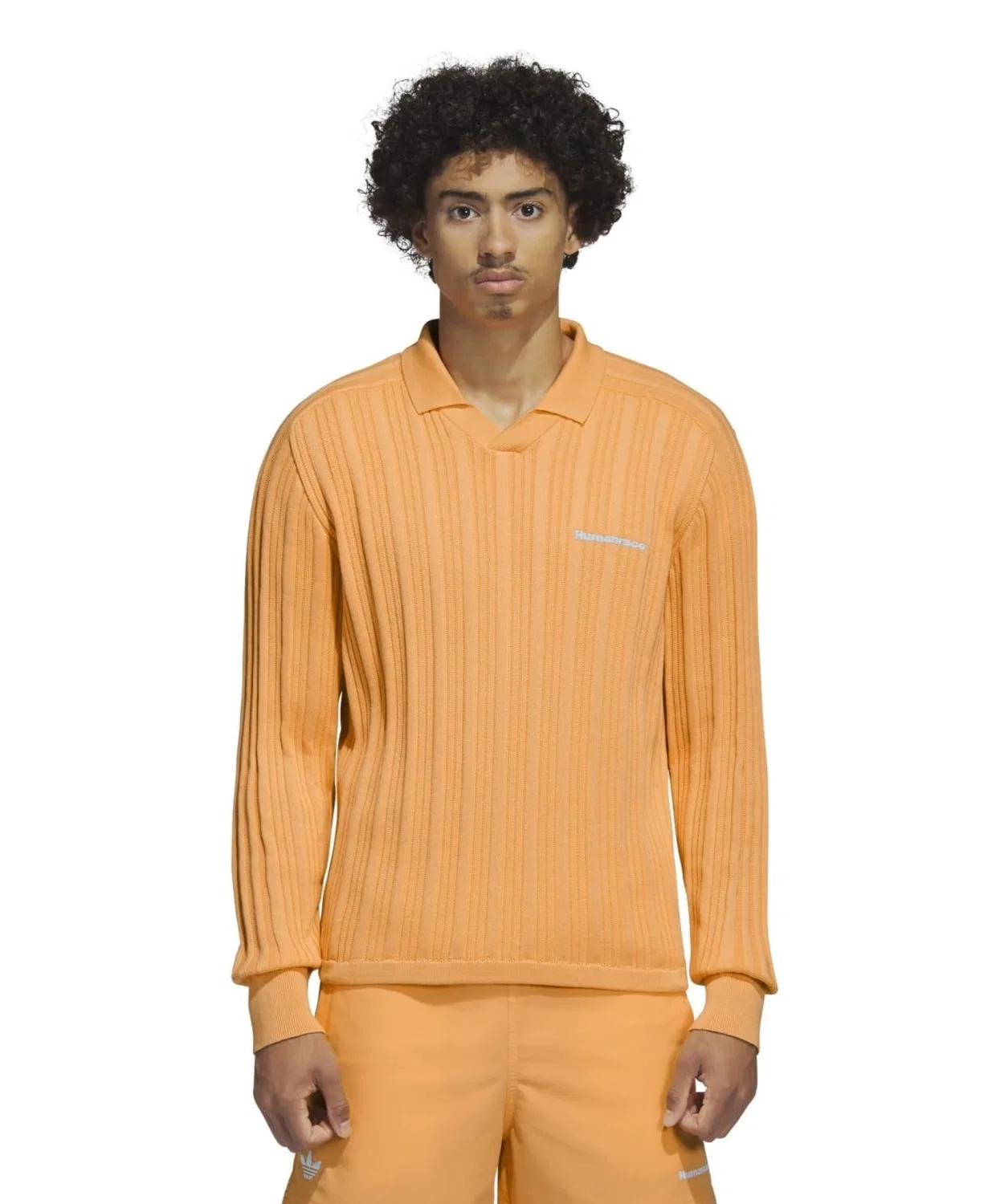 Мужское/Женское лонгслив с принтом, модель PW KNIT LS JRSY Adidas, Orange