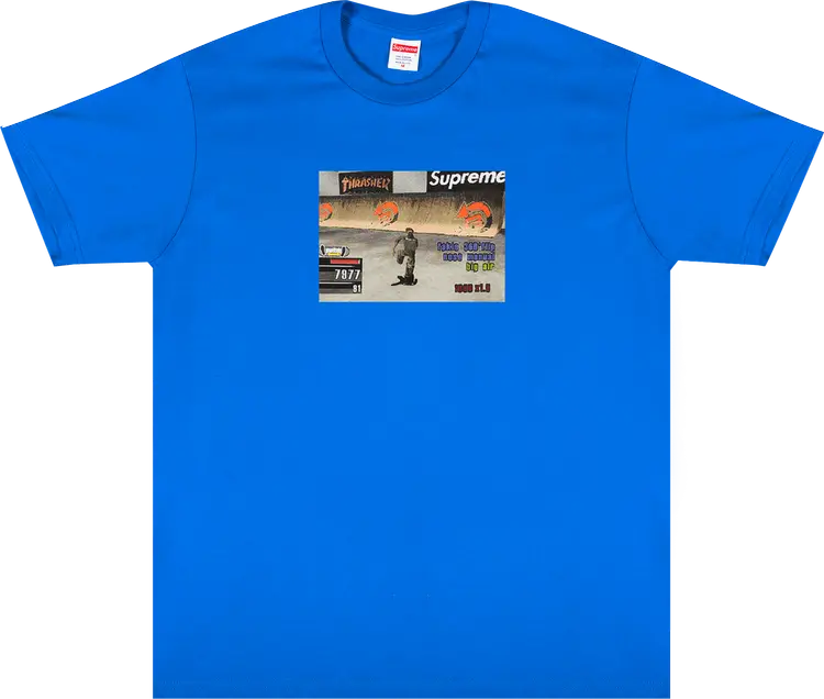 

Футболка Supreme x Thrasher Game Tee 'Royal', синий