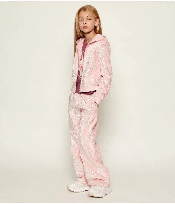 Детское худи для девочек Regular Fit Guess Active, Rosa Cipria — фото 2