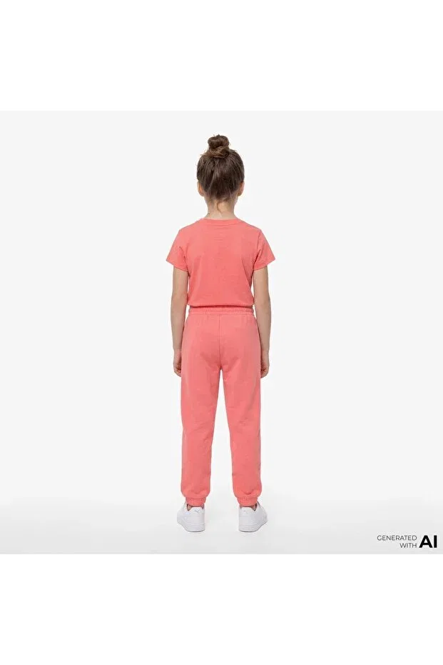 Детские спортивные штаны для девочек с принтом Nike, Pink — фото 2