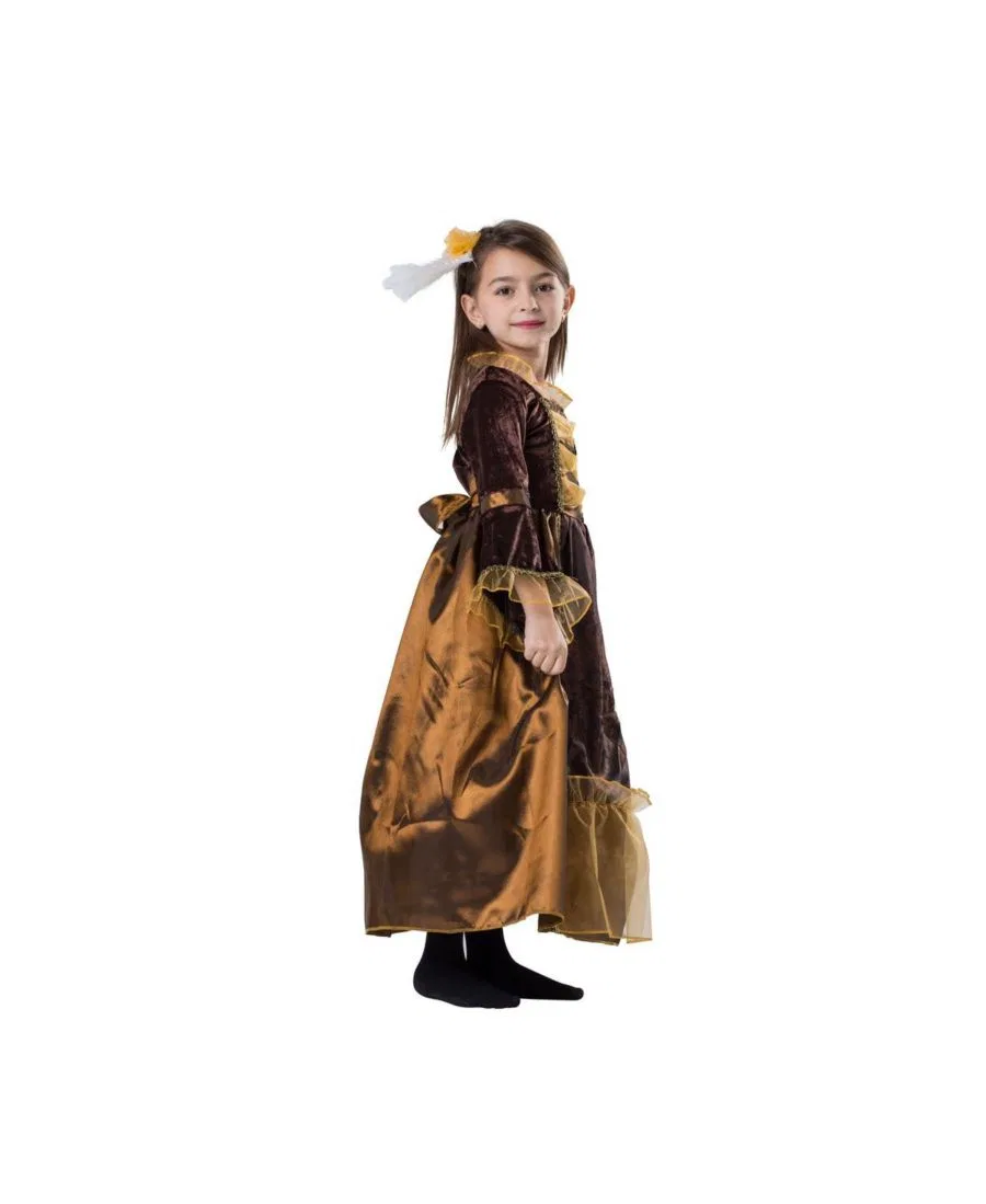 Костюм герцогини с платьем и заколкой Dress Up America, Brown Gold — фото 2