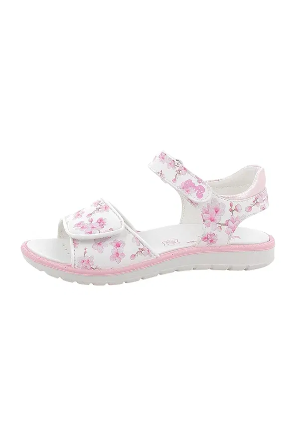 Сандалии с цветочным узором Sandali Primigi Pink, White, белый/розовый