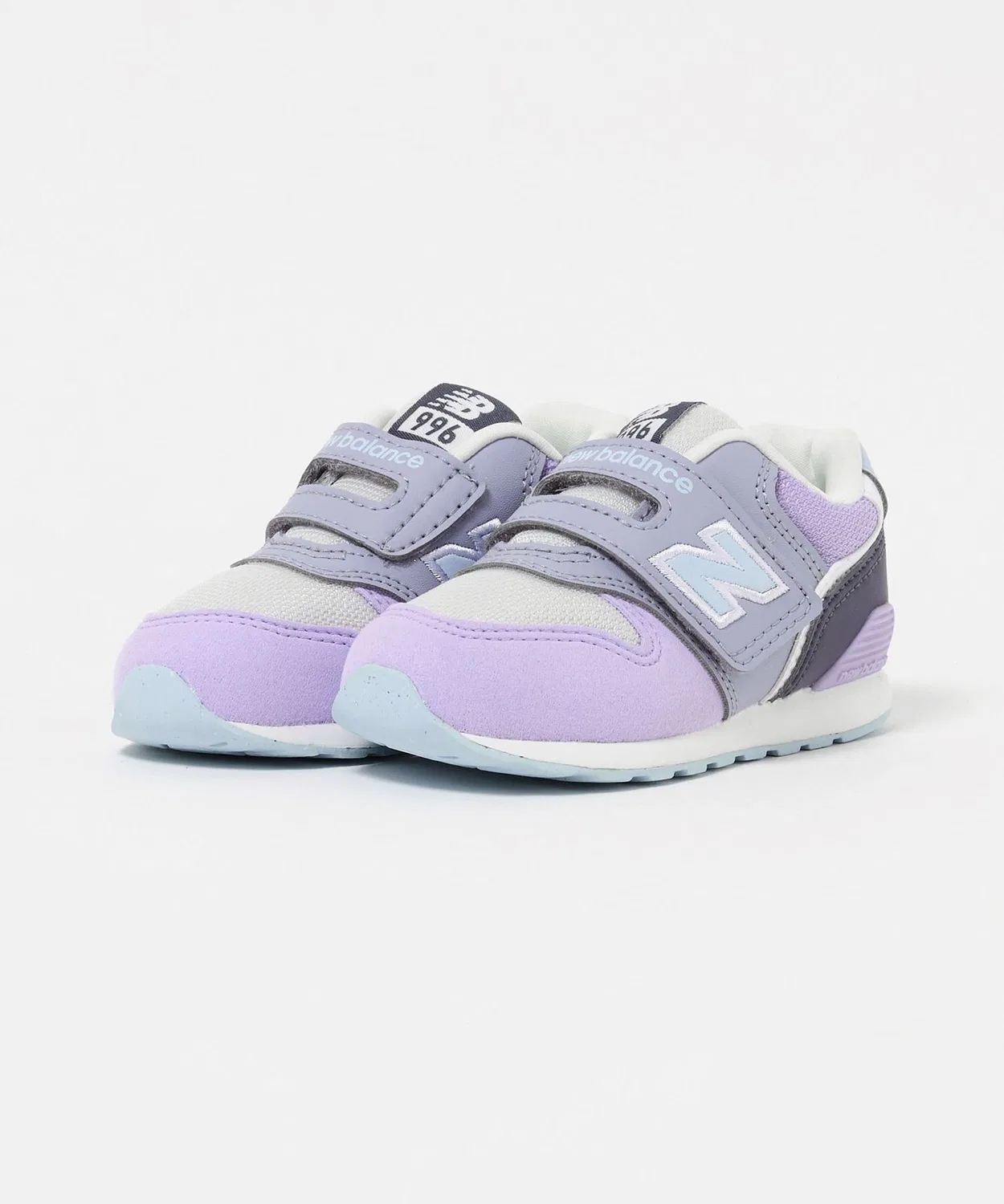 Детские кроссовки с липучкой IZ996 New Balance, Lilac — фото 2