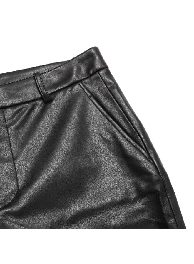 Брюки прямые мягкие комфортные Zara, черный — фото 4