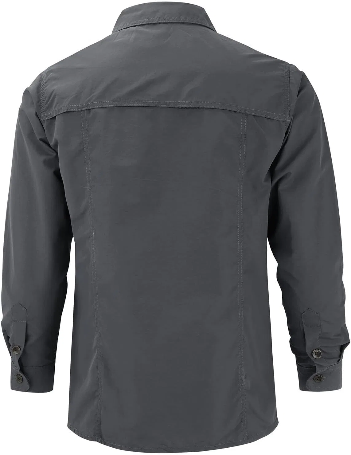 Мужская рубашка с длинным рукавом, Cargo Work Shirts, серый — фото 3