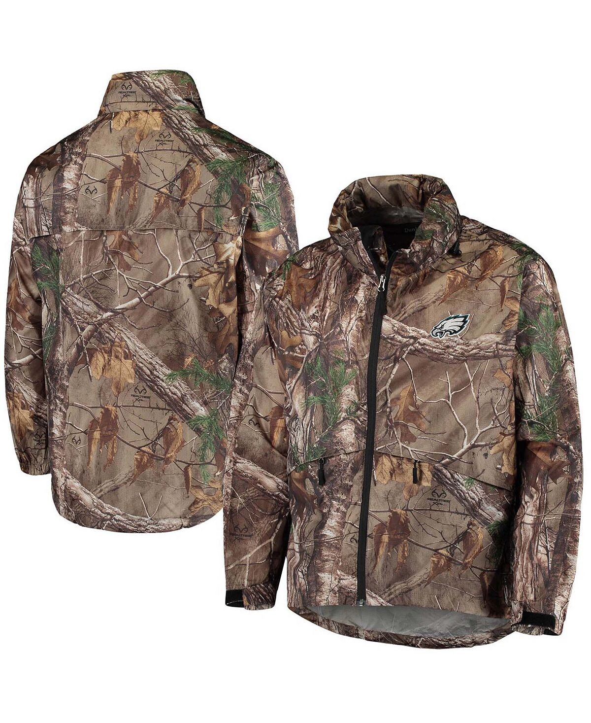 

Мужская водонепроницаемая куртка realtree camo philadelphia eagles sportsman с молнией во всю длину Dunbrooke, мульти