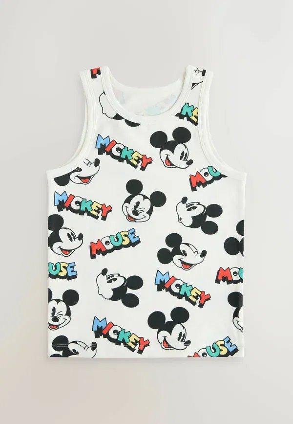 Комплект из 3 топов Mickey Mouse, Next White, белый/синий — фото 4