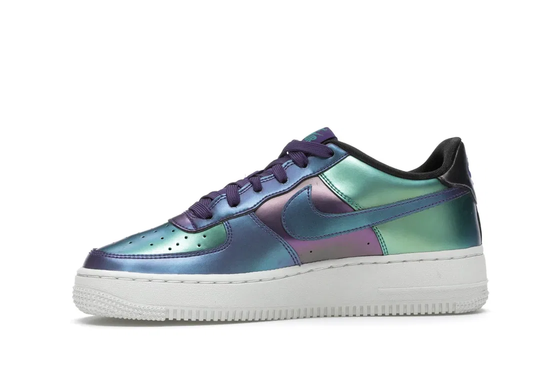 Детские кроссовки Lifestyle Nike Air Force 1 Low, Court Purple/Neptune Green-Black-Rush Pink — фото 3