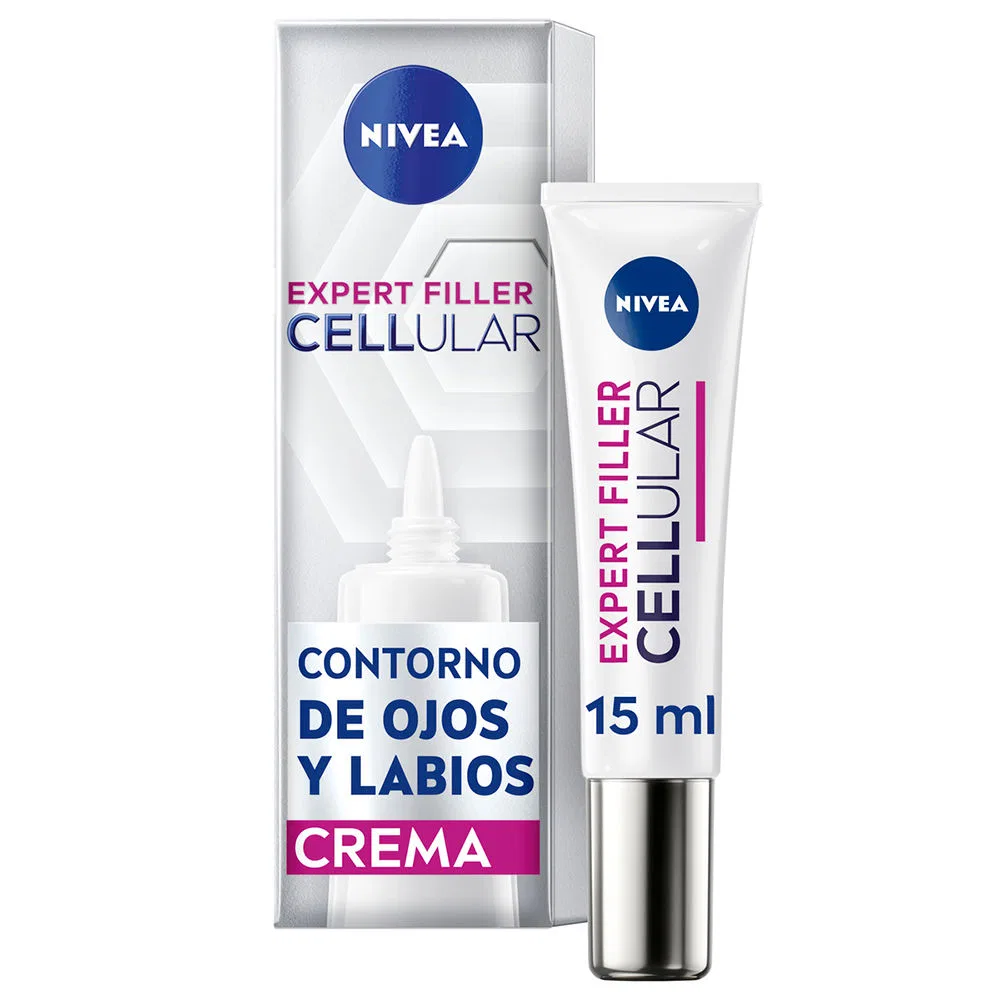 Крем для контура глаз и губ с гиалуроновой кислотой и фолиевой кислотой Cellular Filler Nivea — фото 2