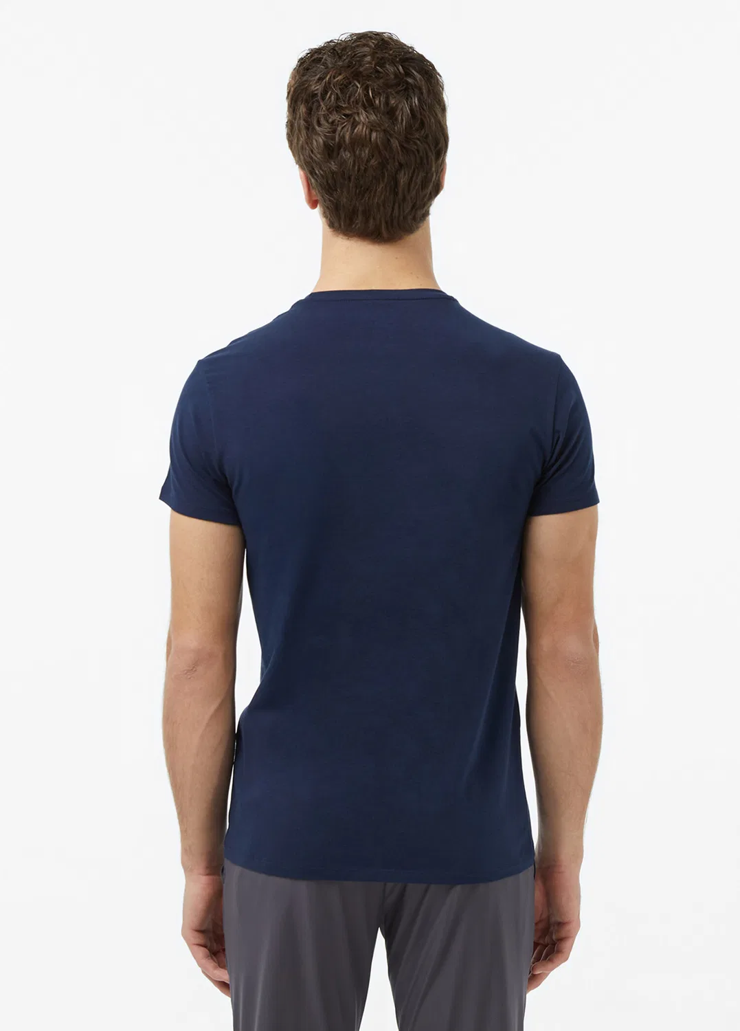 Футболка с круглым вырезом Slim Fit Lacoste, navy — фото 2