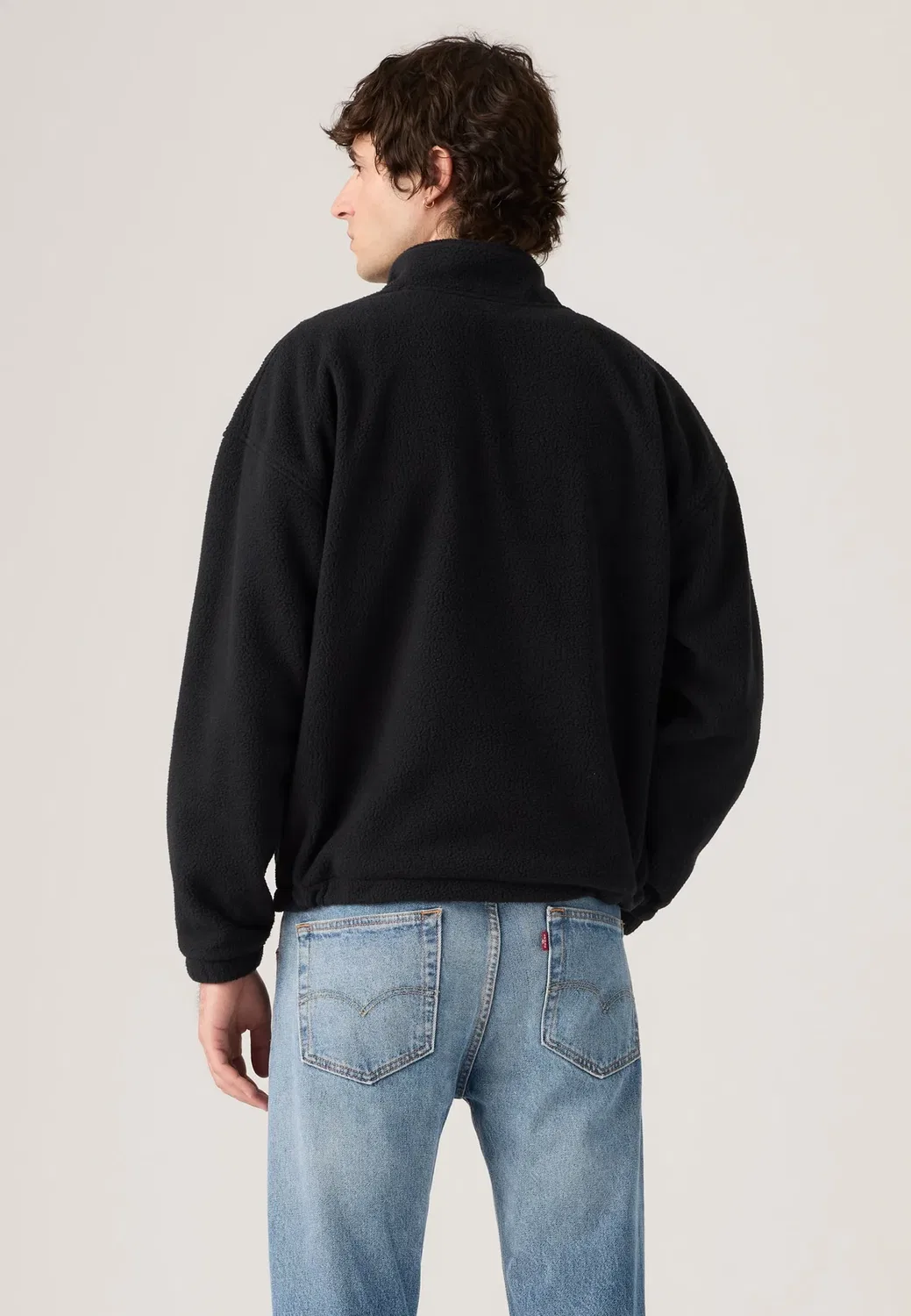 Свитер Redwood с половинной молнией - флисовый свитер Levi'S, Jet Black — фото 3