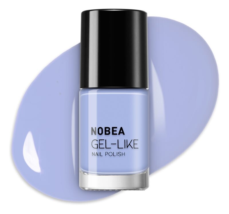 Лак для ногтей с гелевым эффектом NOBEA Day-to-Day, оттенок Sky blue #N44 6 мл — фото 2