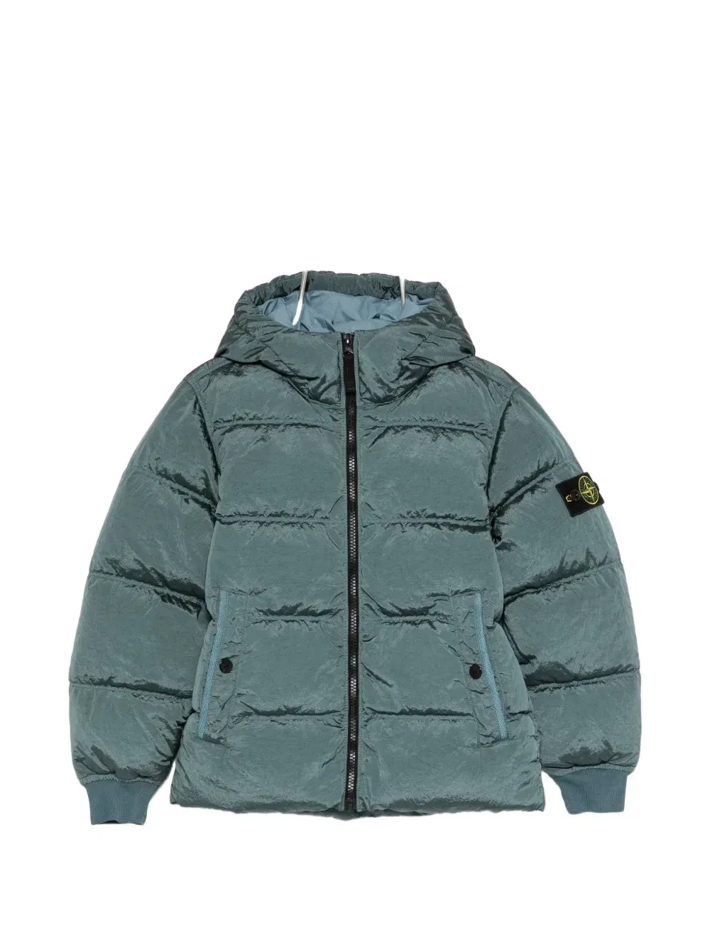 Стеганая куртка с капюшоном Stone Island Junior, синий